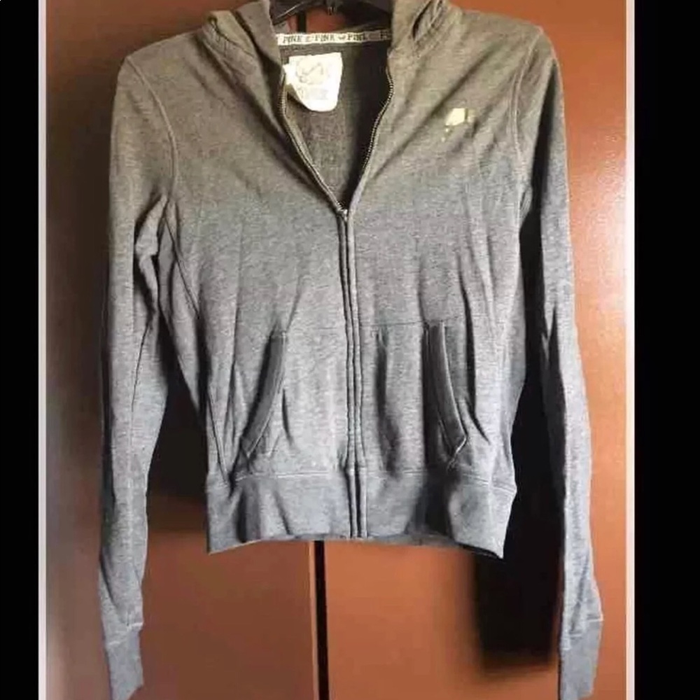 PINK hooded zip up